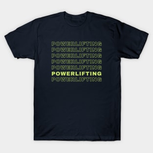 Powerlifting Repetitive T-Shirt